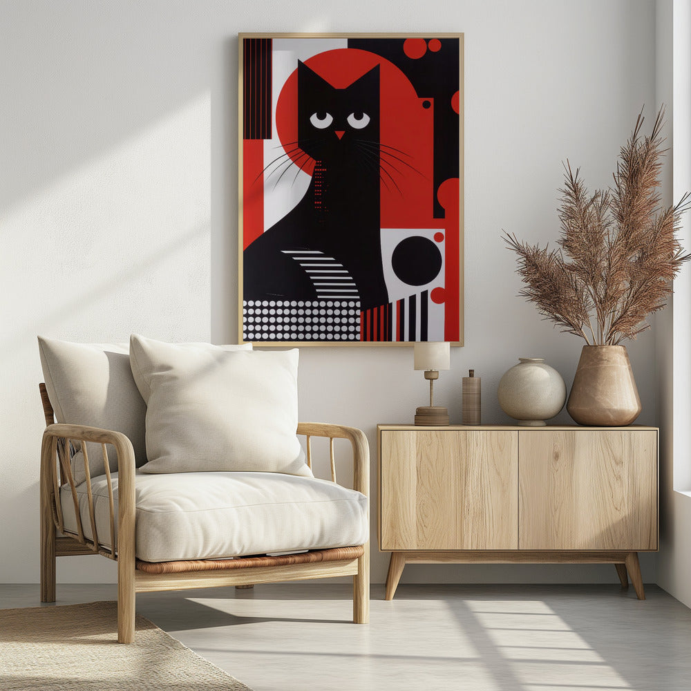 The Abstract Cat Poster