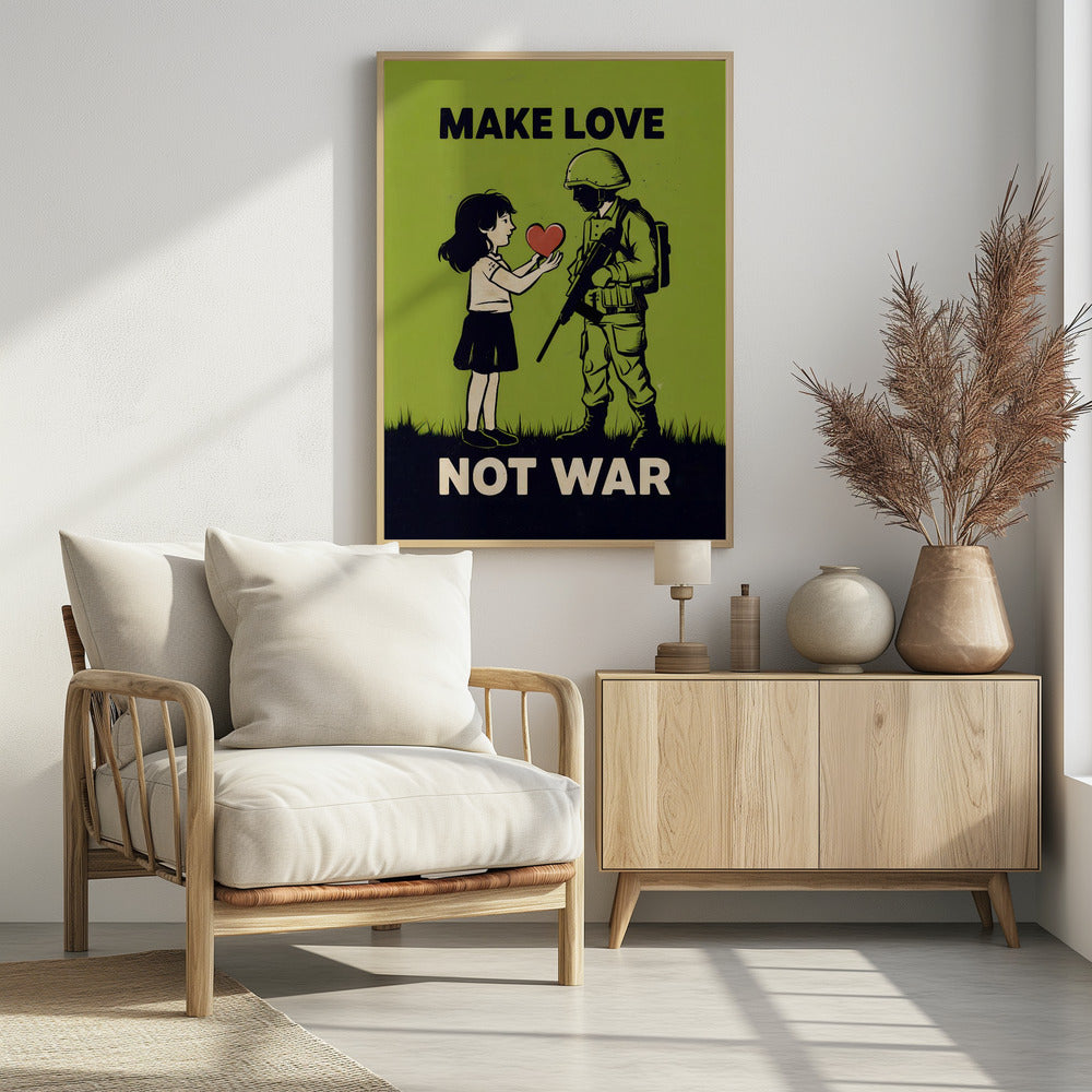 Make Love   Not War Poster