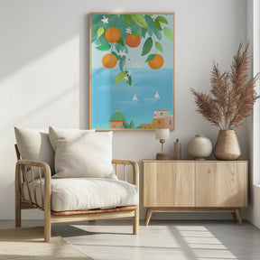 Amalfi Oranges Poster