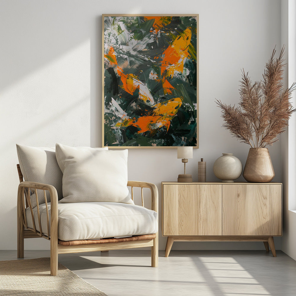 The Abstract Fishes Poster