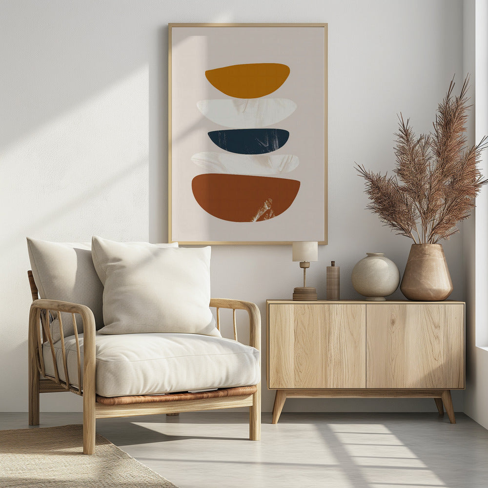 Abstract Minimalist Shapes No 1 Poster