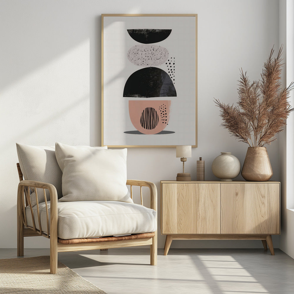 Abstract Minimalist Shapes No 7 Poster