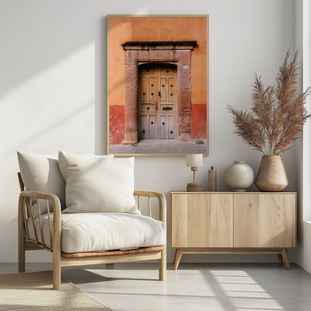 San Miguel de Allende Door | Mexico Travel Photography Poster