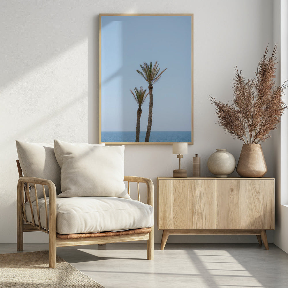 Moroccan Coast Palm Trees Poster