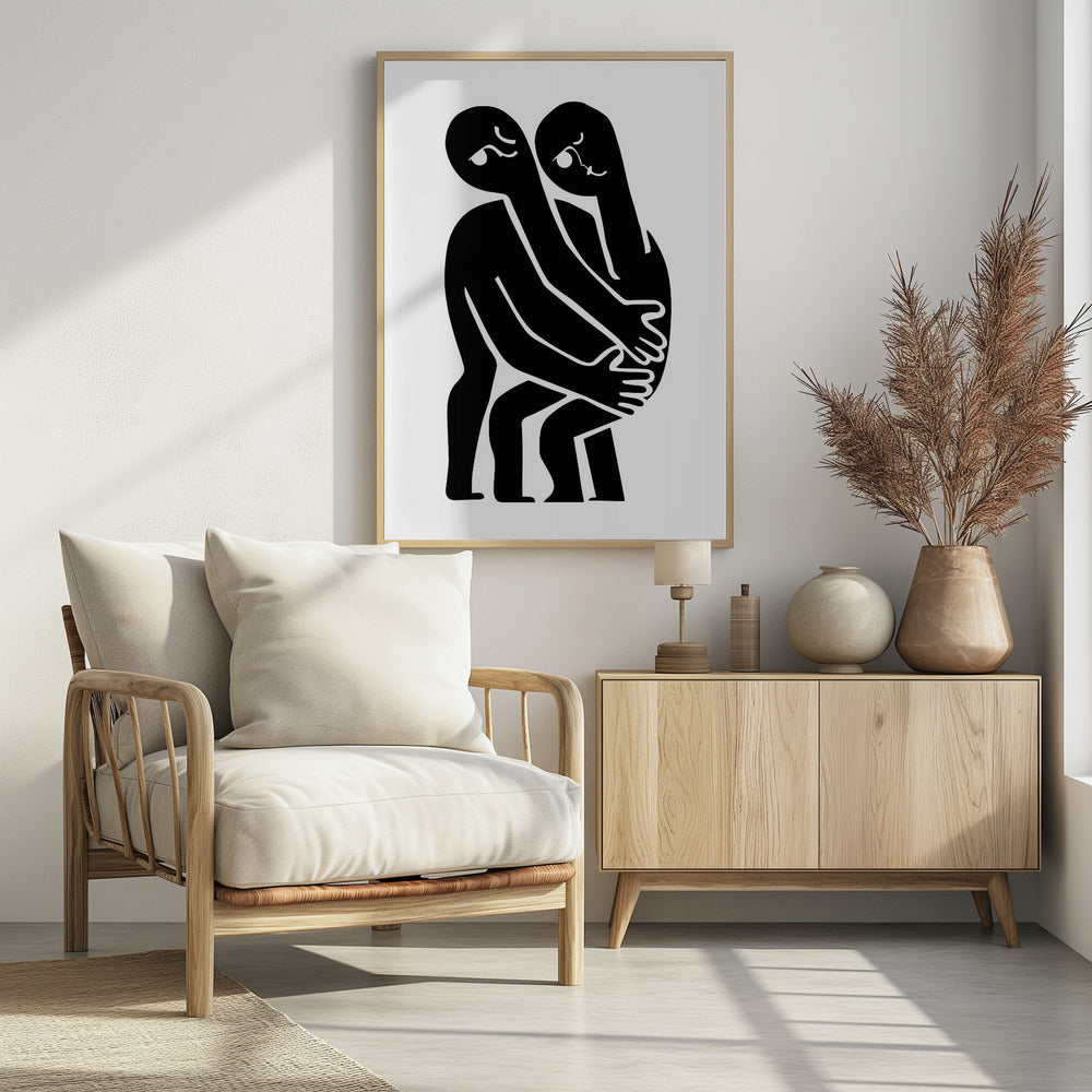 Abstract Hug No 1 Poster