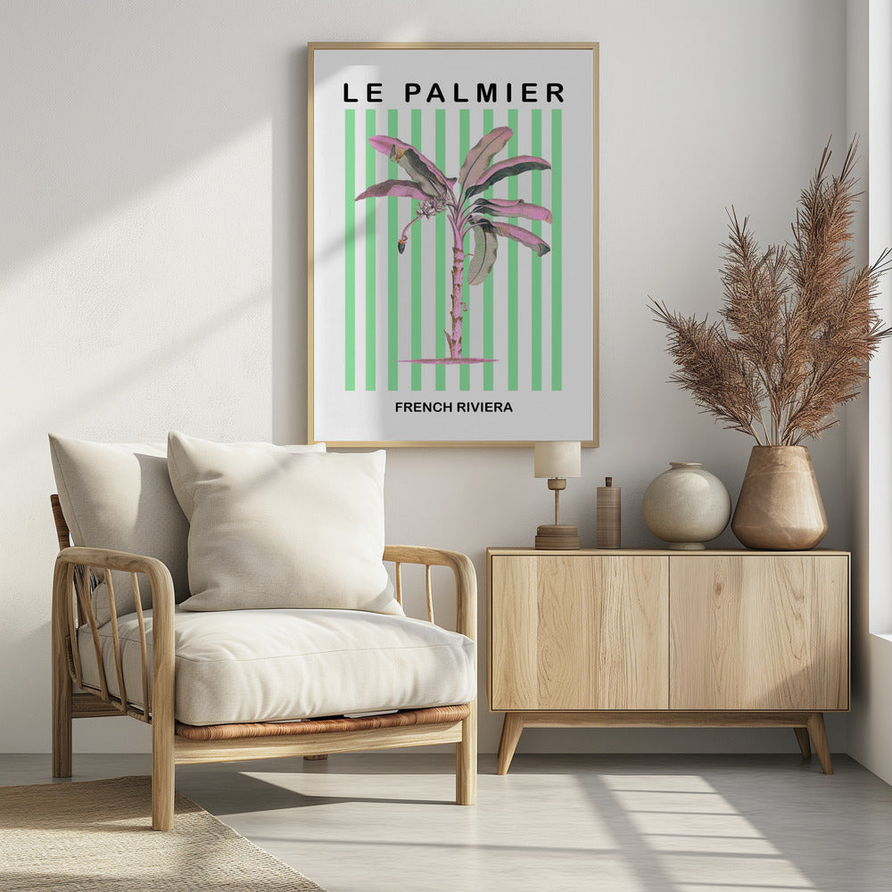 Stripedpalmpurplepink Ratioiso Poster