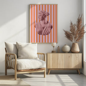 Artemispinkorangestripes Ratio2x3 Poster