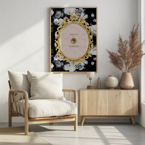 Champagnedarkfloral Ratio2x3 Poster