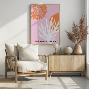 Rivierapinkorange Ratioiso Poster