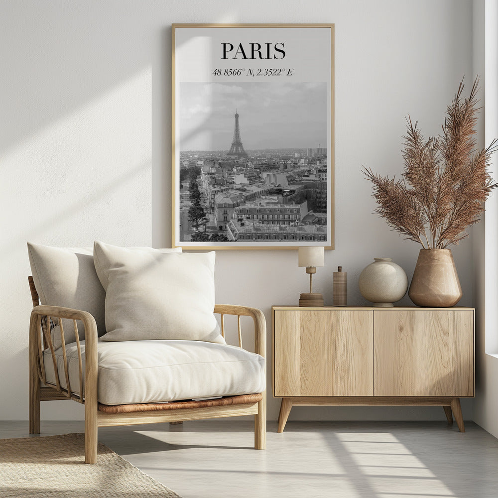 Minimalistparisbw Ratioiso Poster