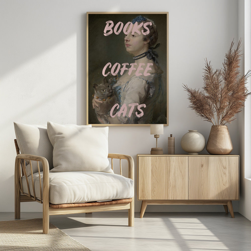 Bookscoffeecats Ratioiso Poster
