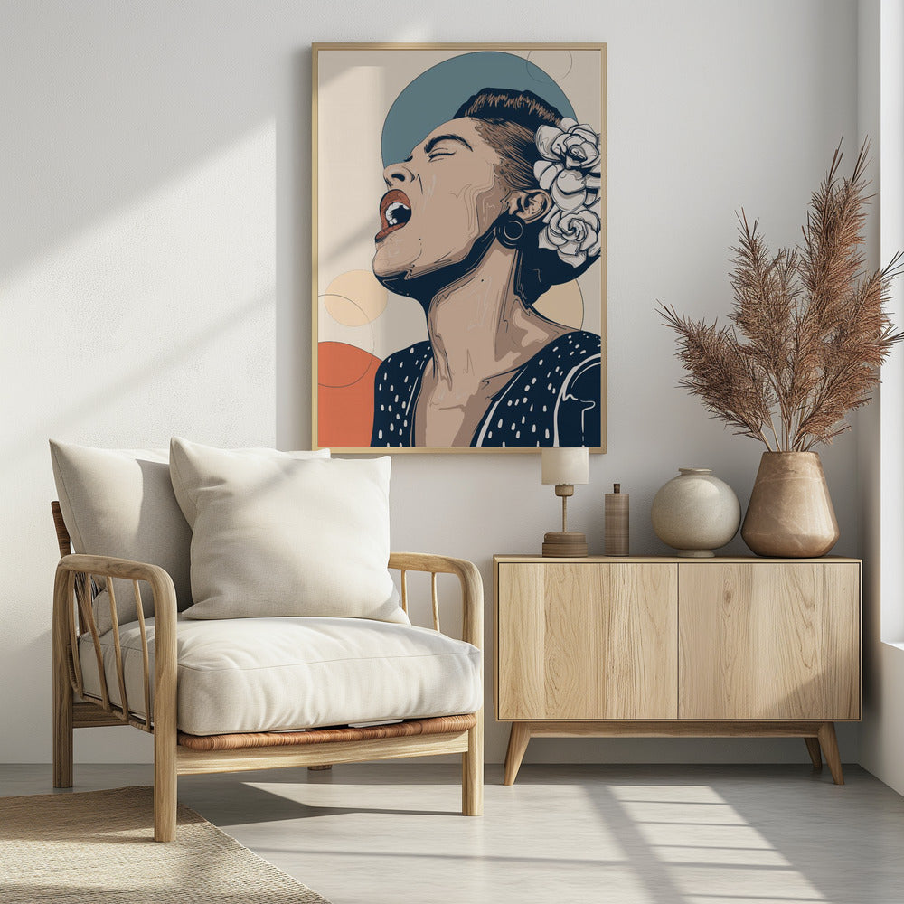 Billie Holiday Portrait Poster