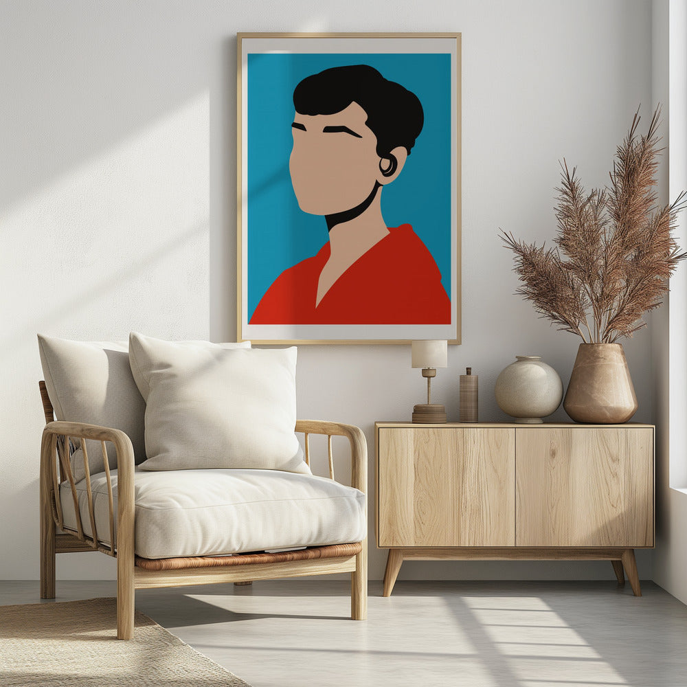 Audrey Hepburn Minimalist Pop Art Poster