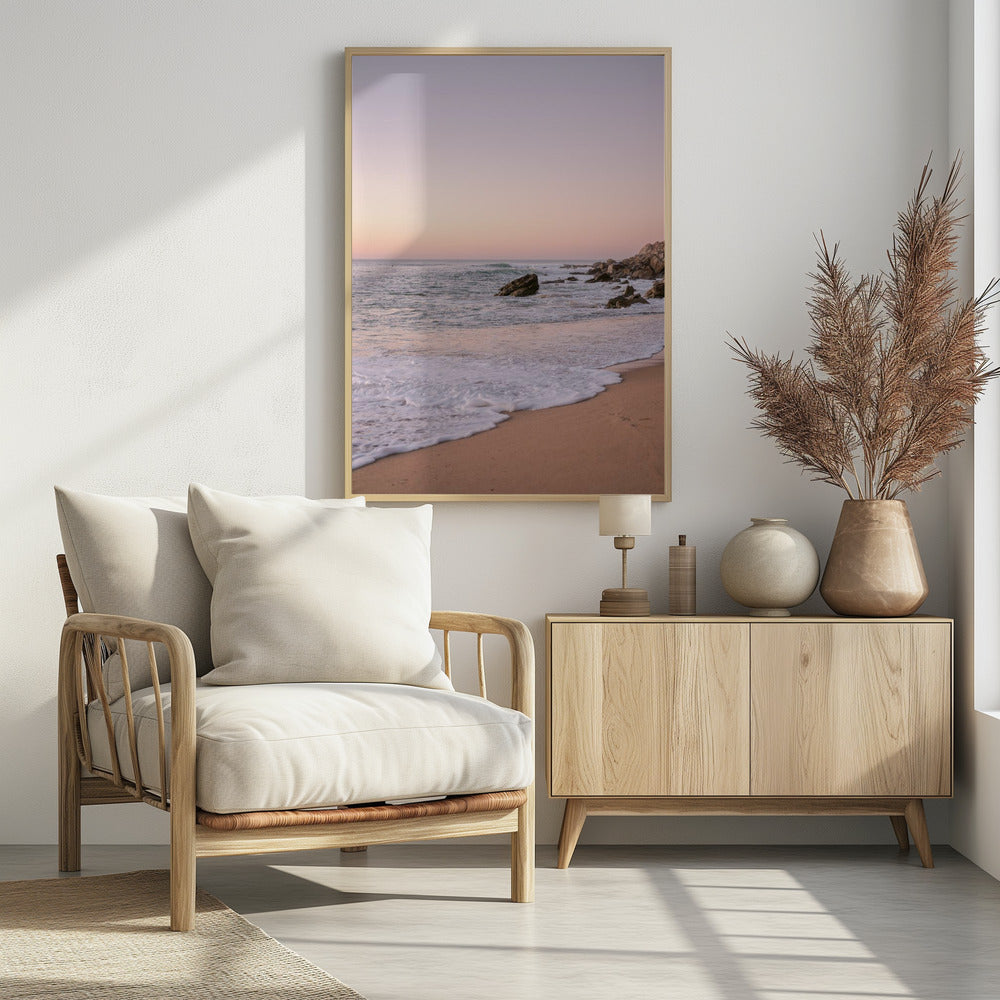 Pastel Portugal Coast Poster