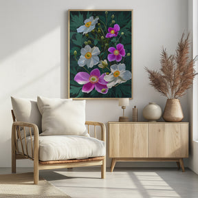 Anemone Flowers Poster