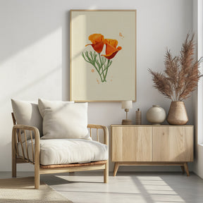 California Poppy Poster