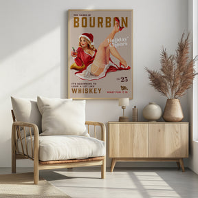 Babes of Bourbon Vol 25 Holiday Cheer Christmas Pinup Poster