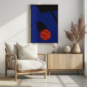 Backjard Basketball Court Poster