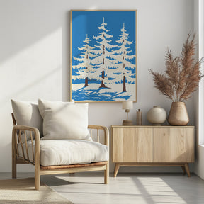 Harz Winter Trees Poster