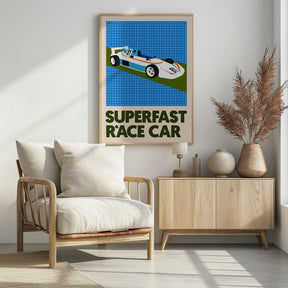 Superfast Race Car Poster