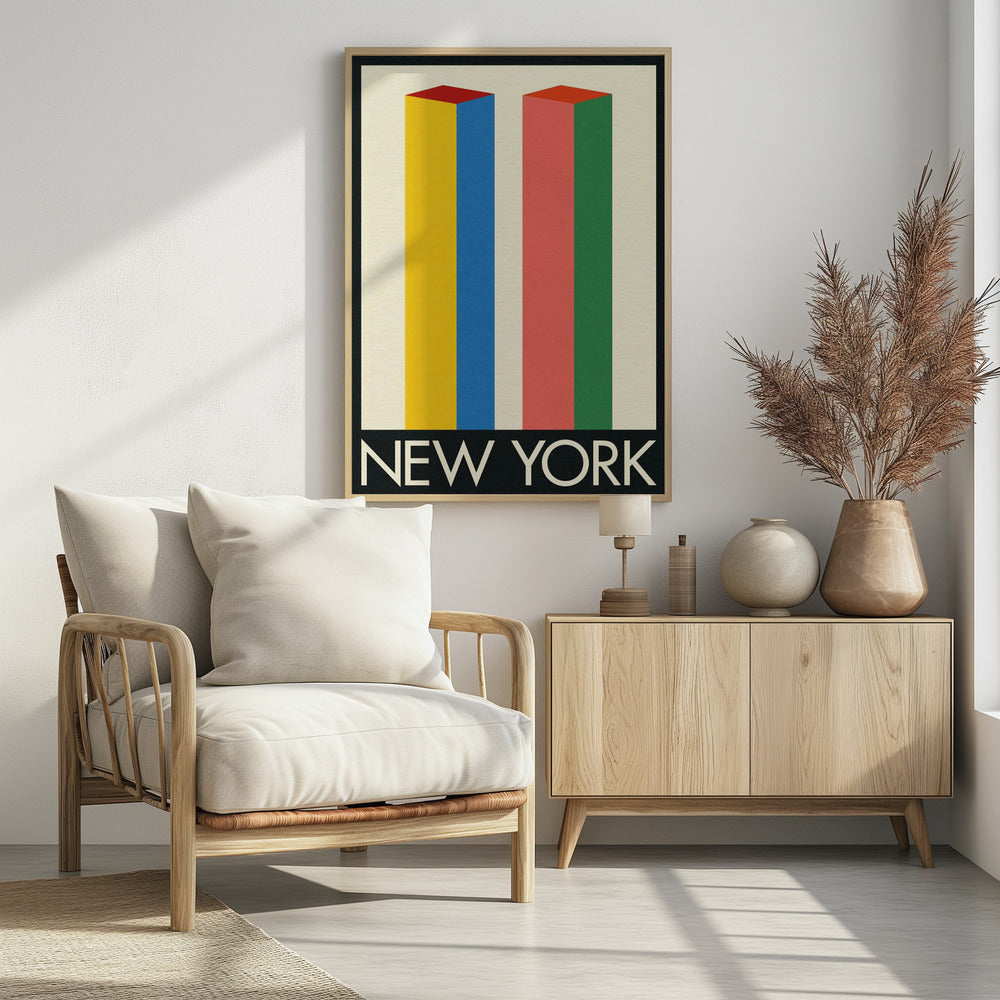 New York Twin Towers Poster