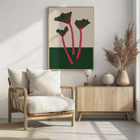 Swedish Garden Rhabarber Poster