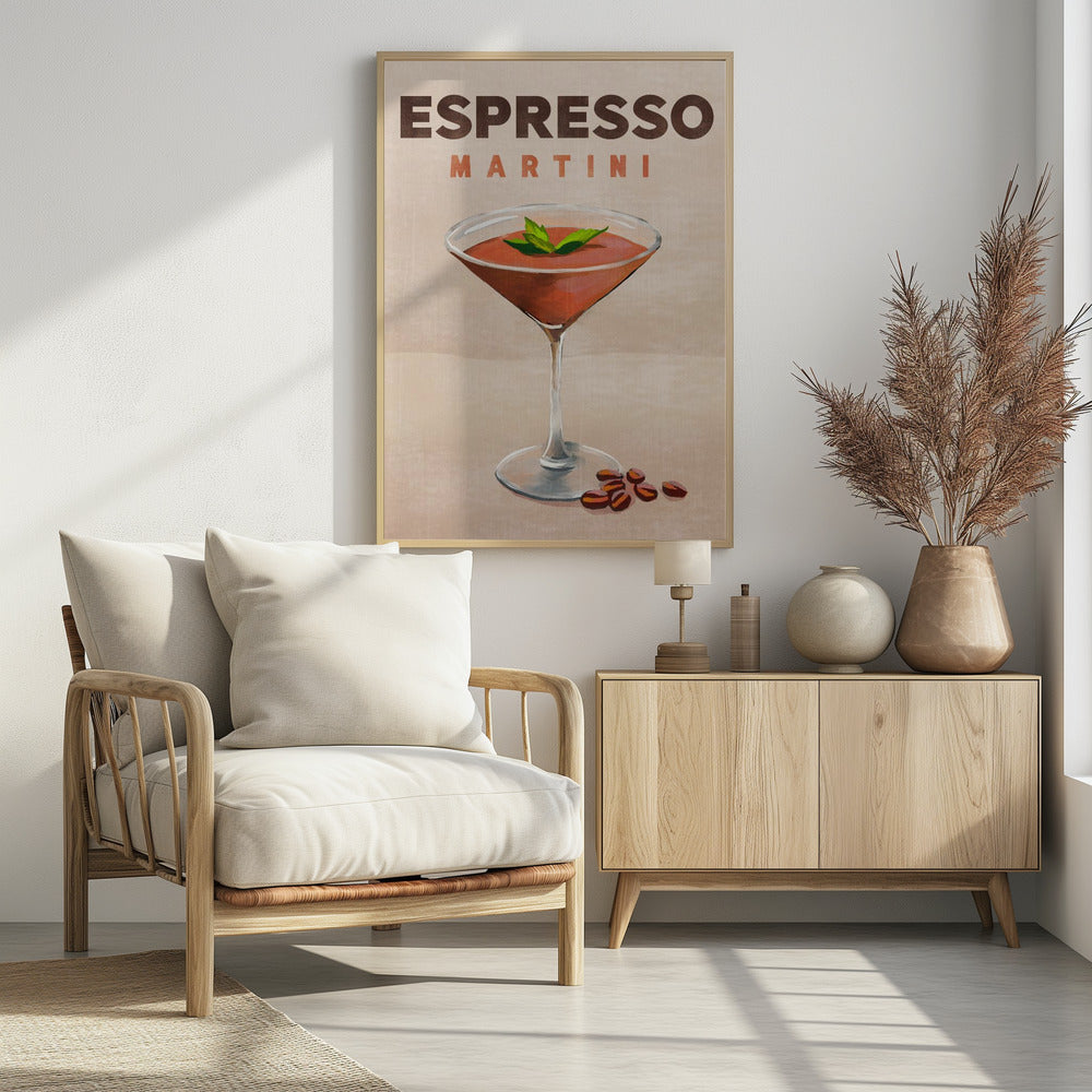 Espresso Martini Cocktail Bar Decor Poster