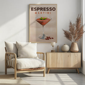 Espresso Martini Cocktail Bar Decor Poster