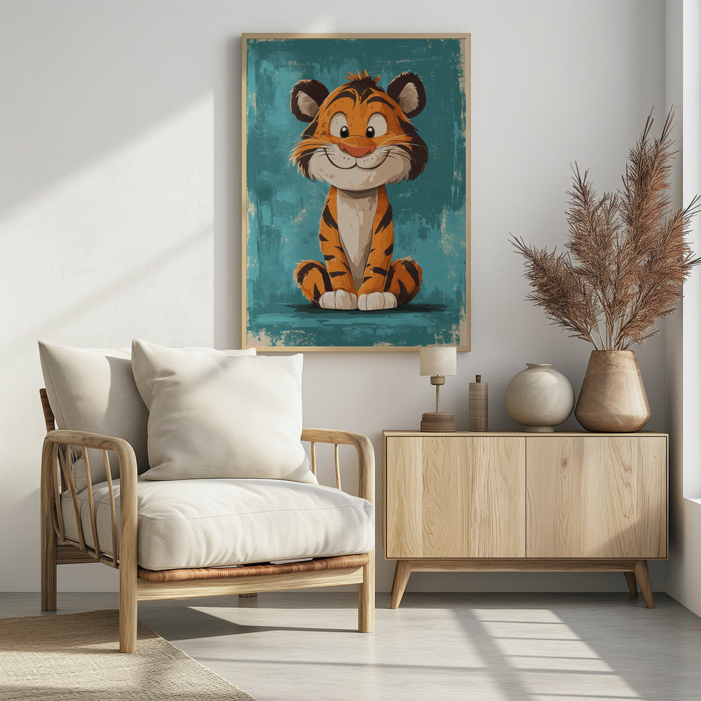 Happy Tiger Poster