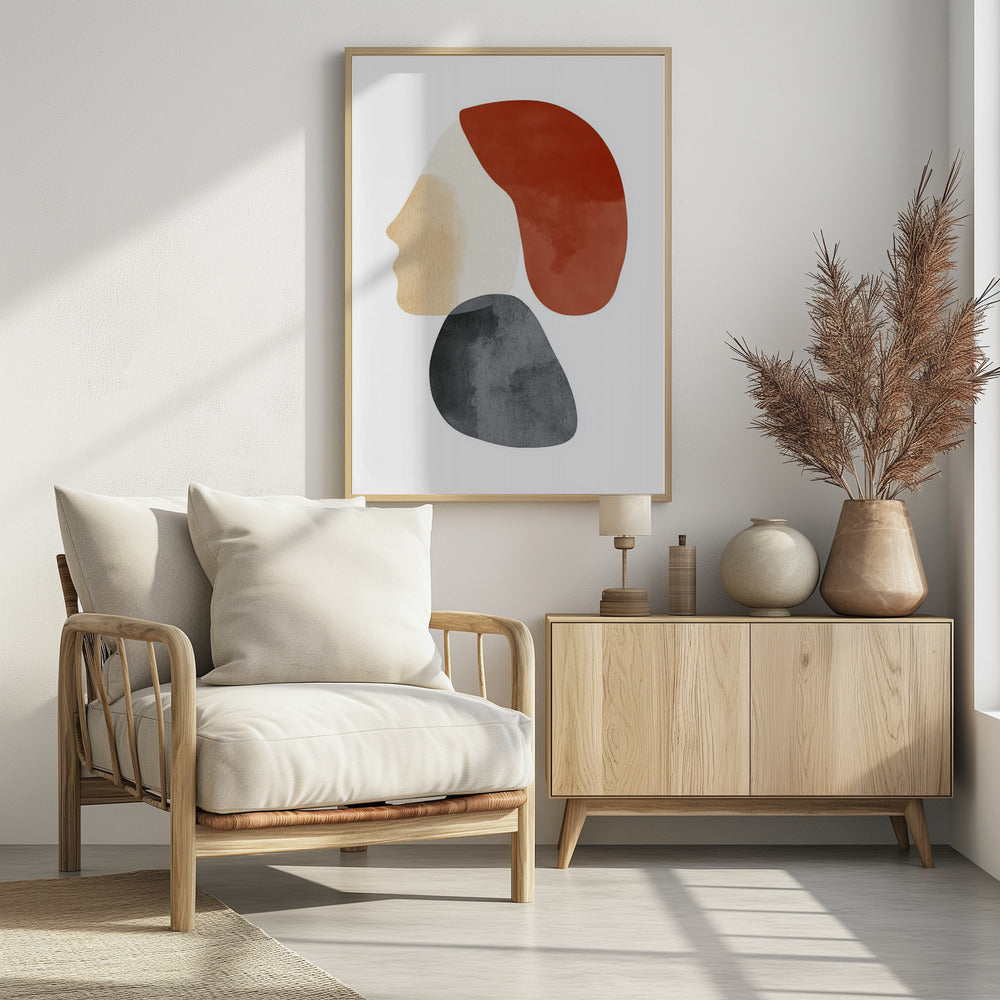 Abstract Minimalist Shapes No 1 Poster