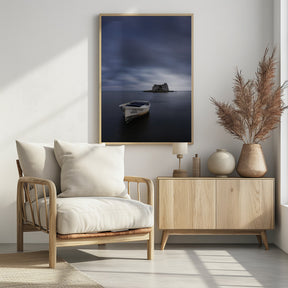 Serene Boat Poster