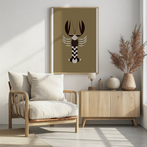 Golden Animals - Lobster (Gold) Poster