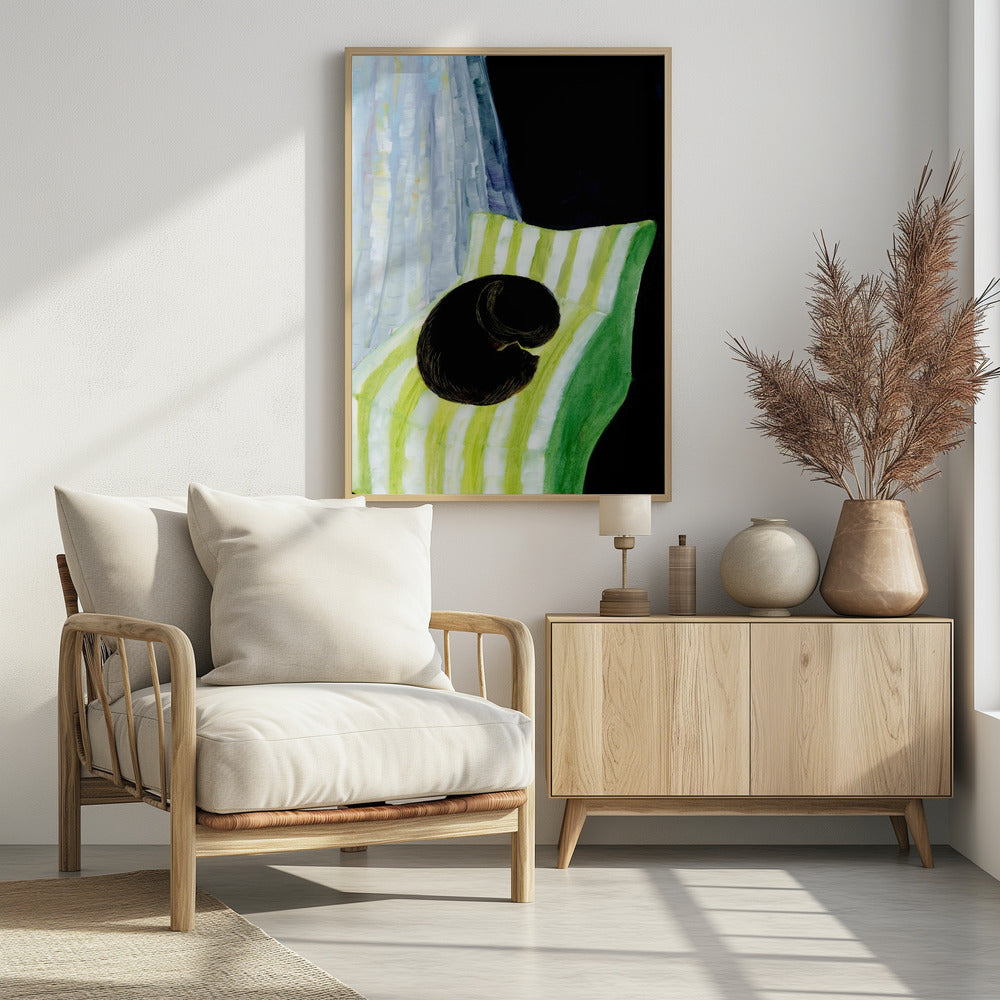 Shadow the black cat Poster