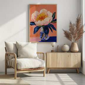 Blooming Peony Poster