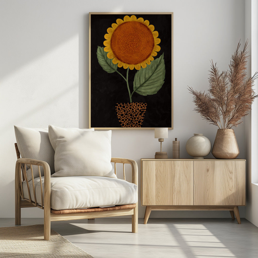 Sunflower Pot Poster