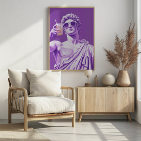 Greek Statue Cheers Poster