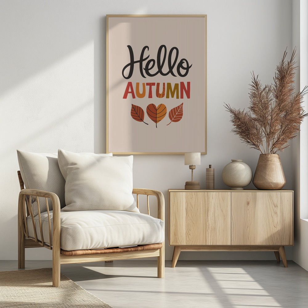 Hello Autumn Poster