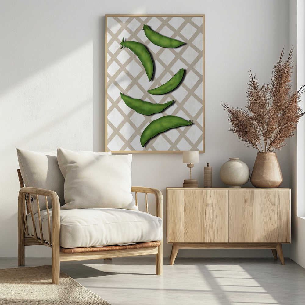 Sugar snap peas Poster