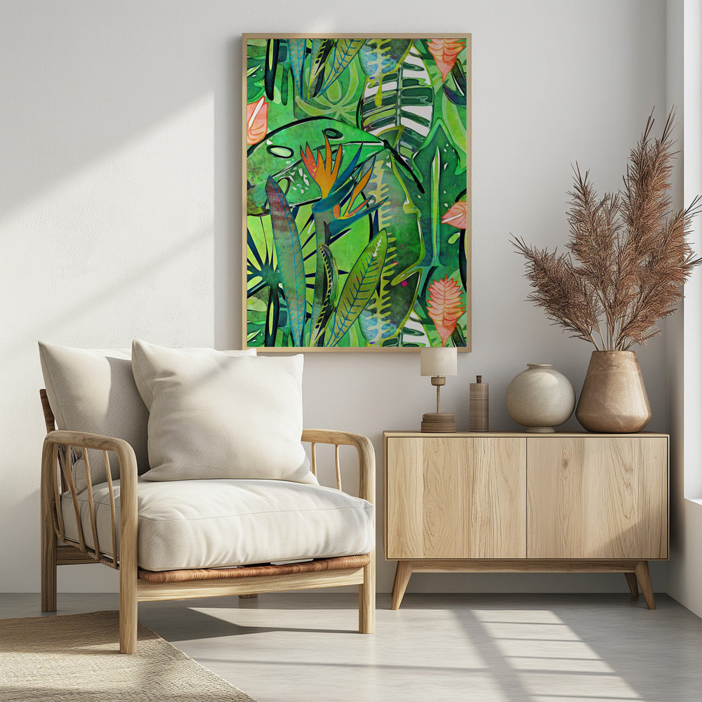 Bird of Paradise - Tropical Lush Poster