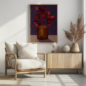 Autumn vase Poster