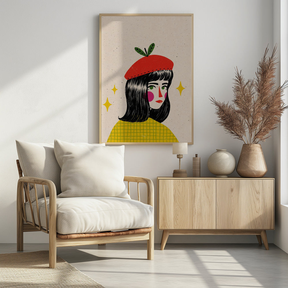 Apple Beret Poster