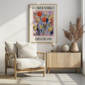 Flower Market Amsterdam Netherlands Poster