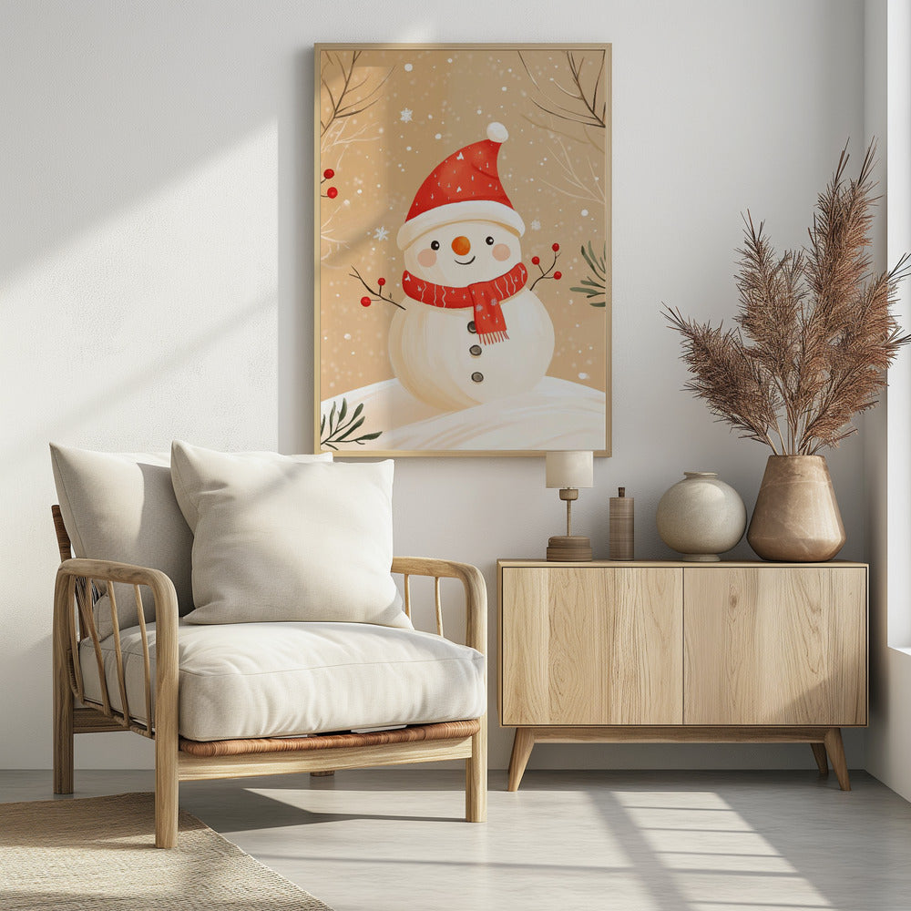 Christmas Snowman Poster