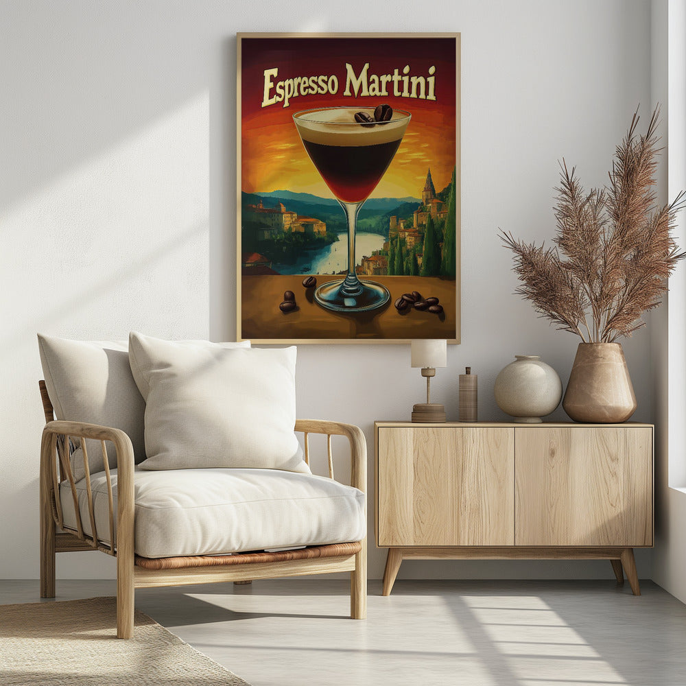 Espresso Martini Vintage Poster