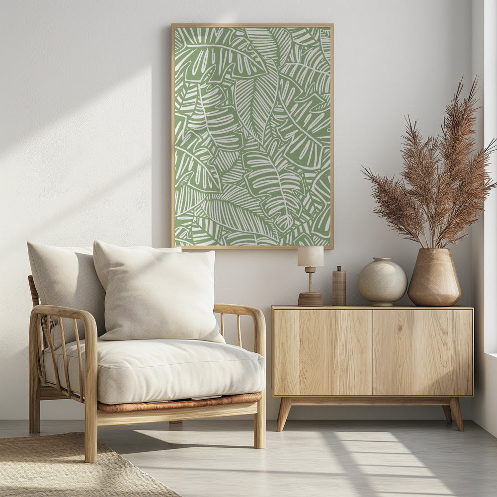 Green Foliage Poster