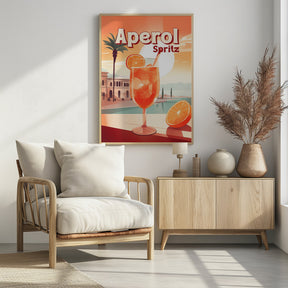 Aperol Spritz Tropical Poster