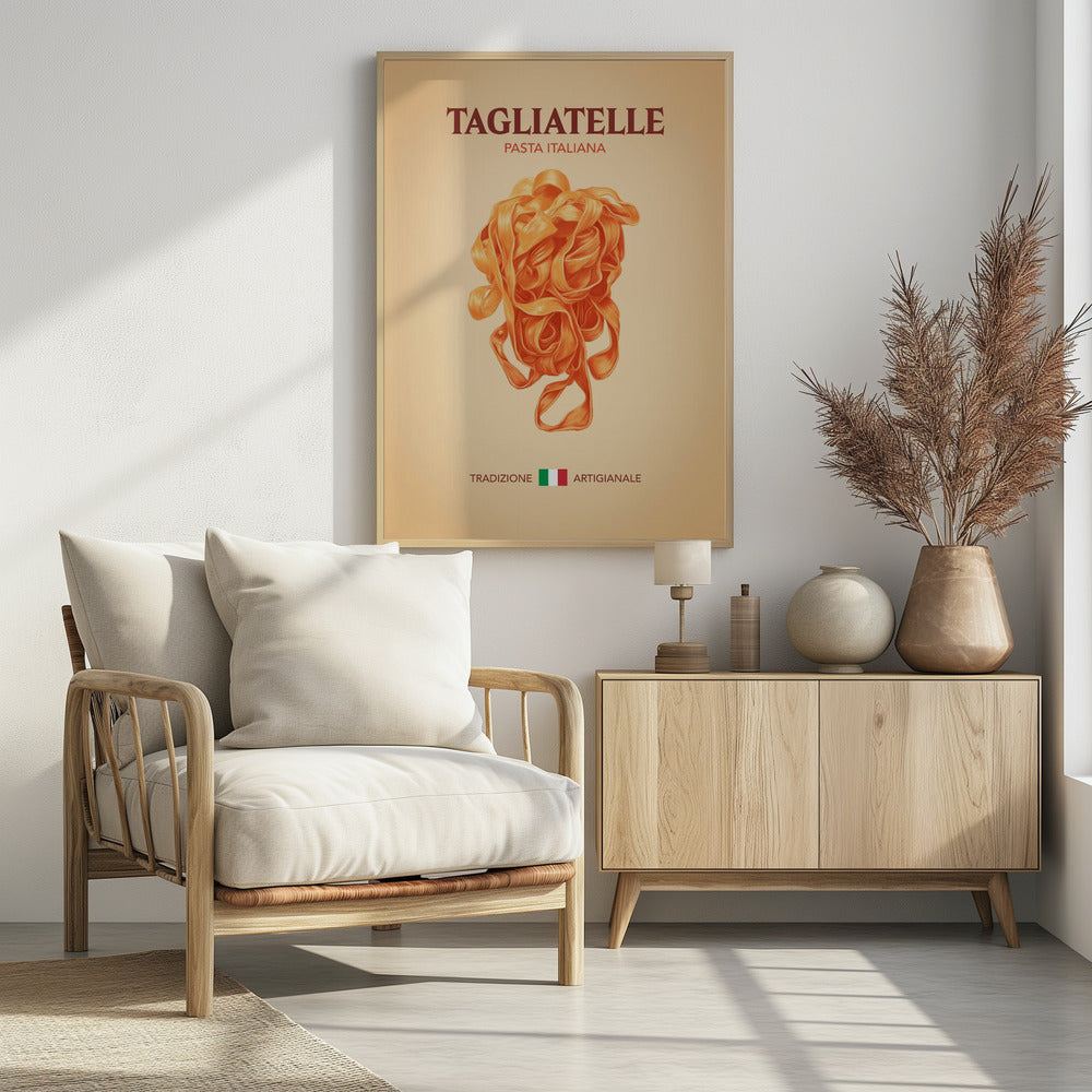 Tagliatelle Pasta Italiana Poster