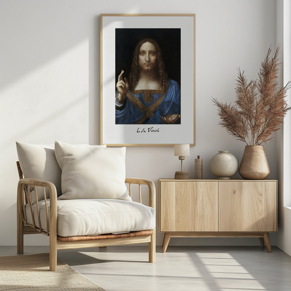 Salvator Mundi (circa 1500) Poster