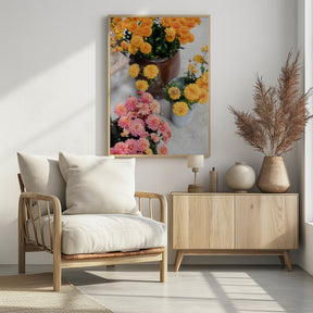 Chrysanthemum Blooms | Autumn Floral Still Life Poster