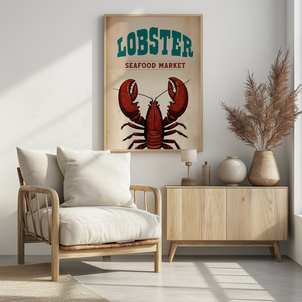 Lobster Seafood Market Poster